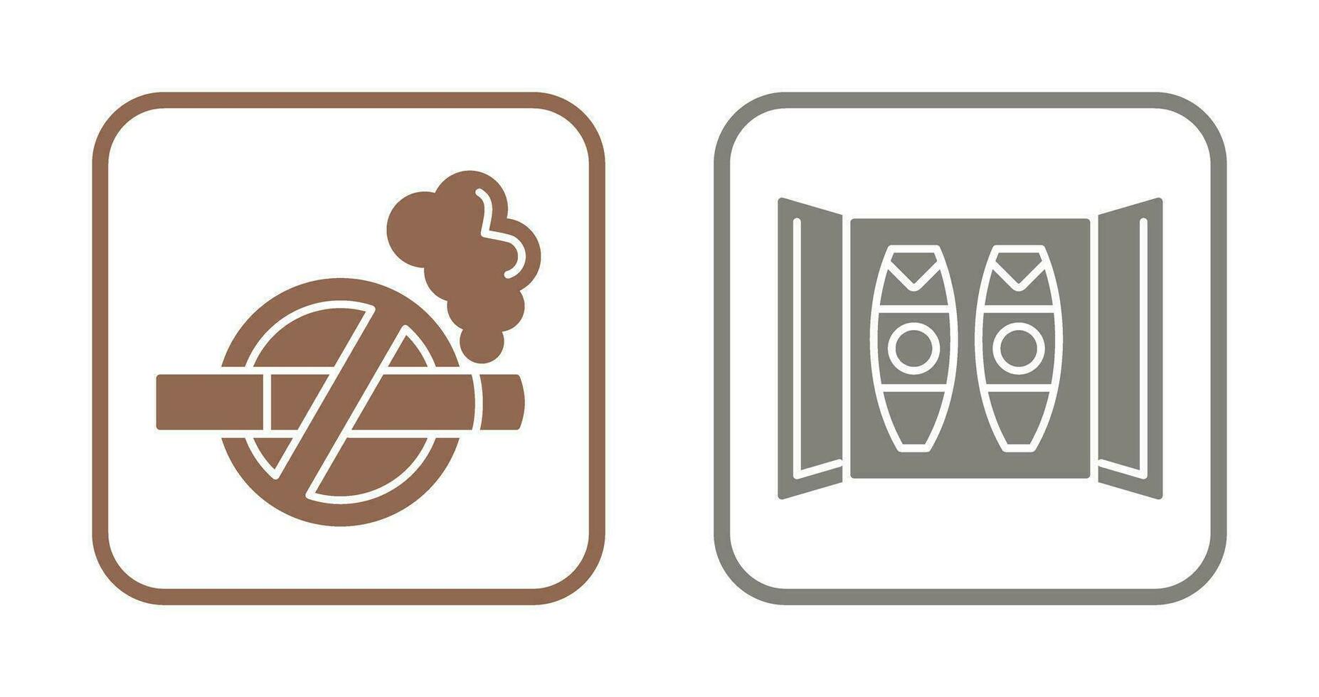 Cigar Box and No Tobacco Icon vector