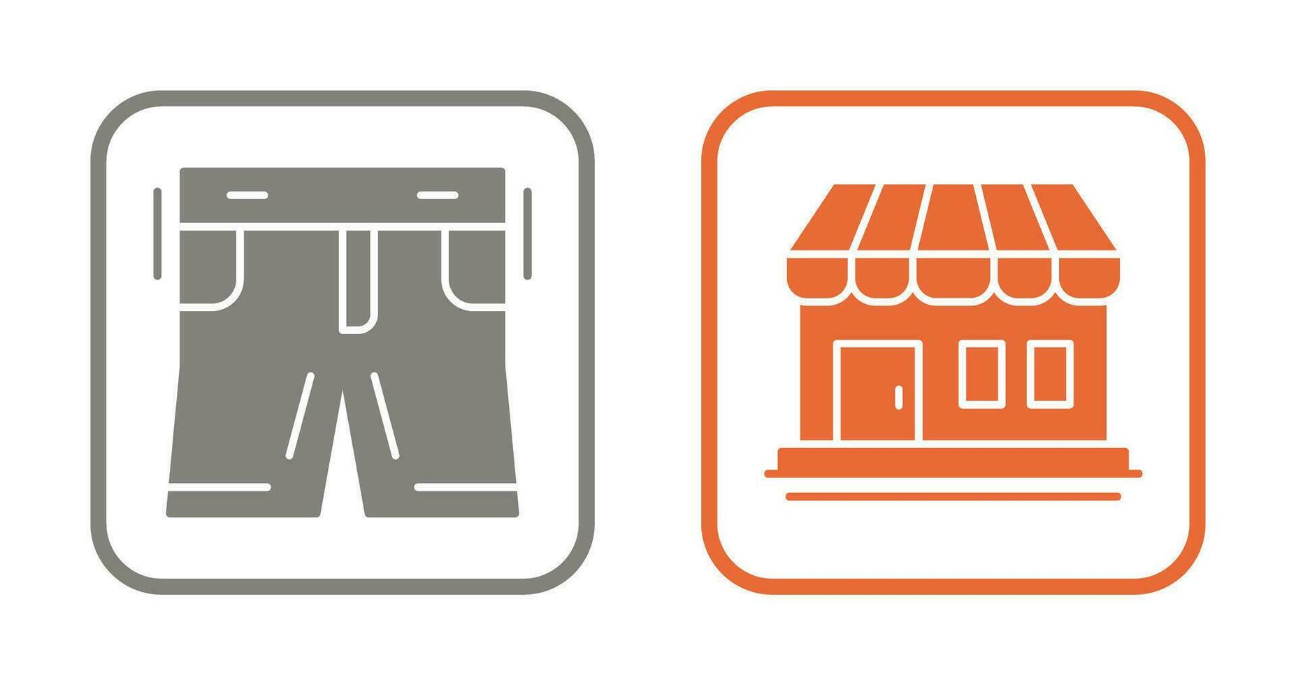 Shorts and Shop Icon vector