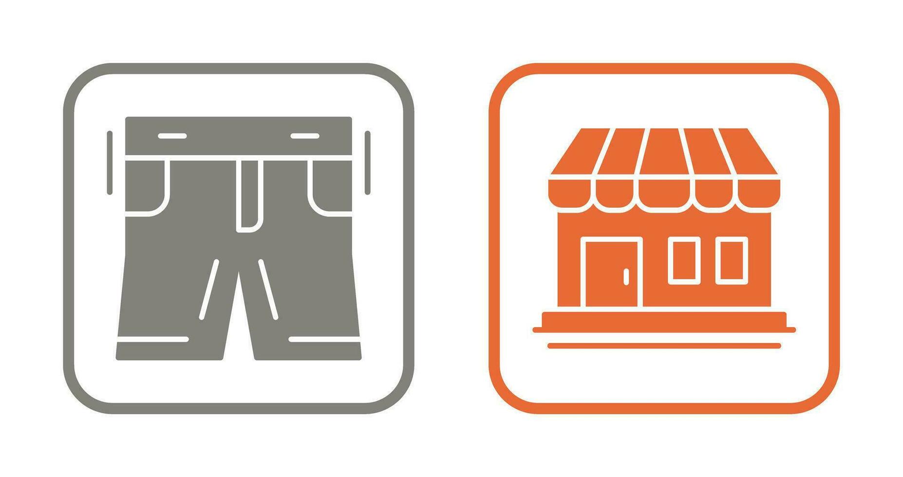 Shorts and Shop Icon vector