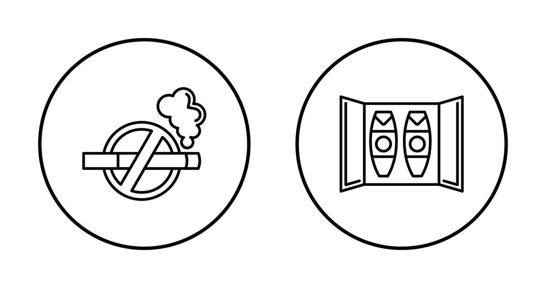 Cigar Box and No Tobacco Icon vector