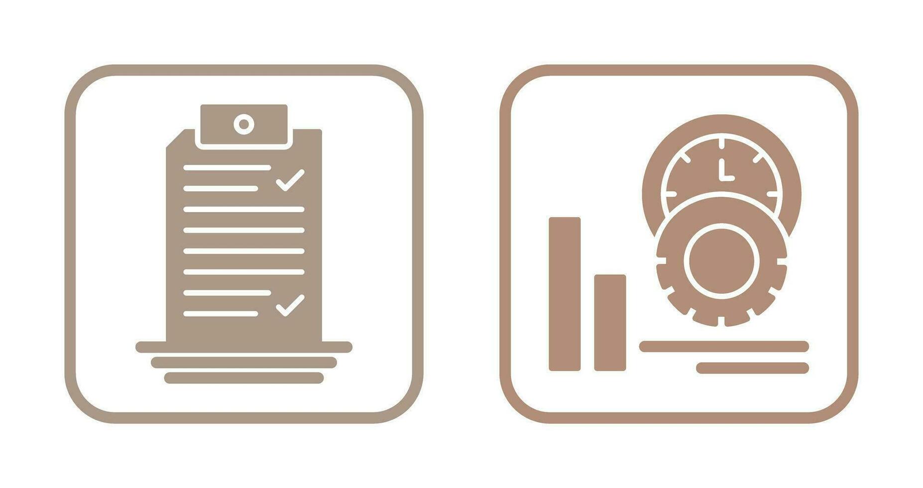 Check List and Performance Icon vector