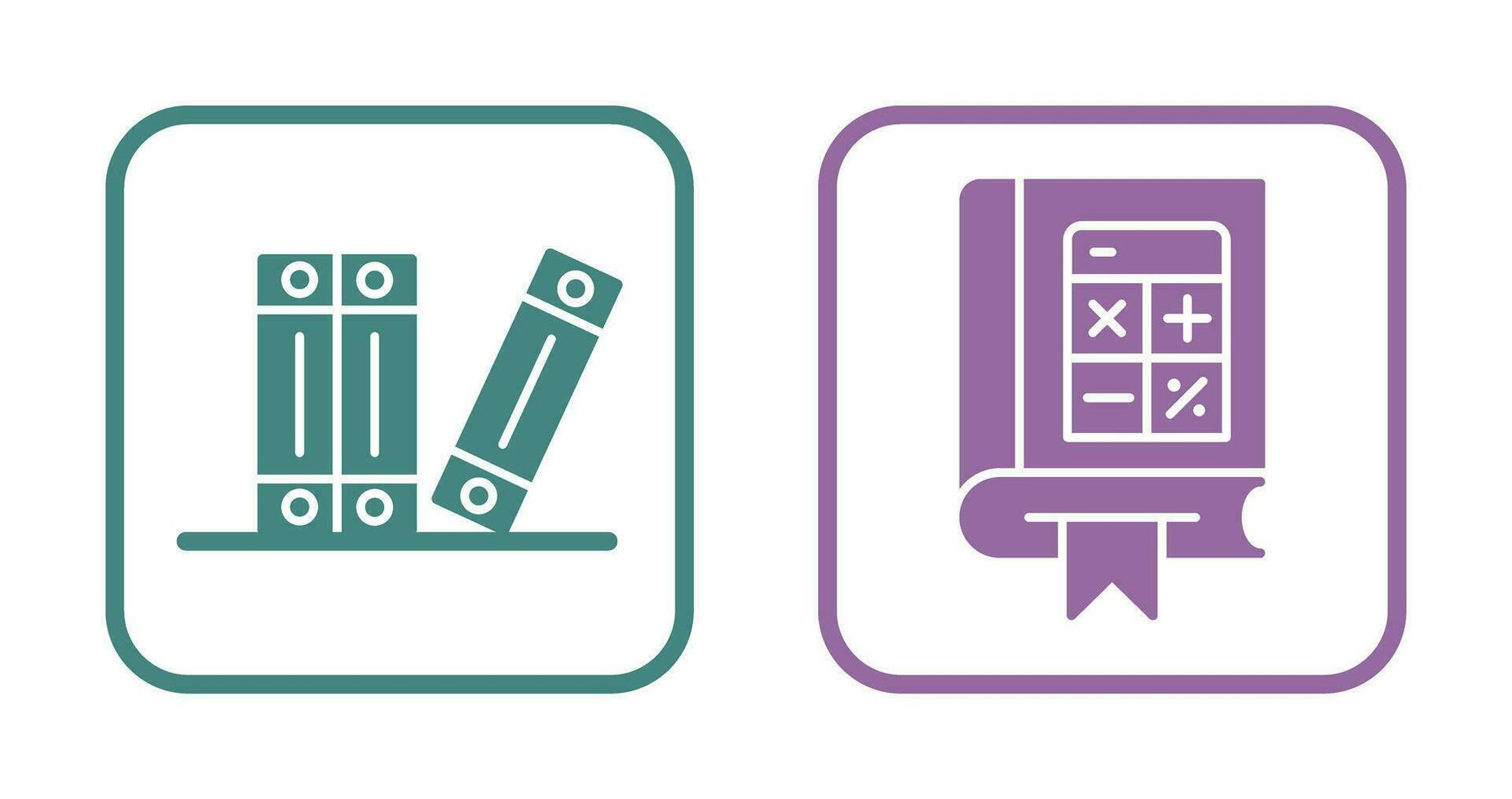 archivo y matemáticas icono vector