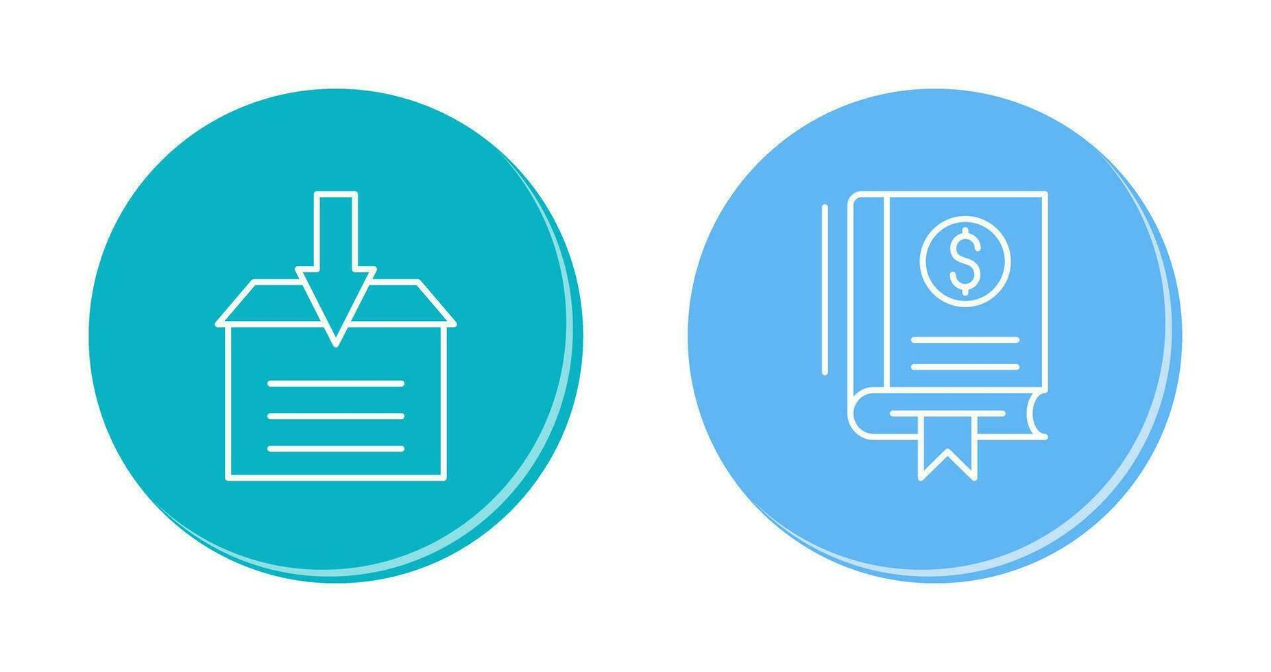 Finance and Archive Icon vector