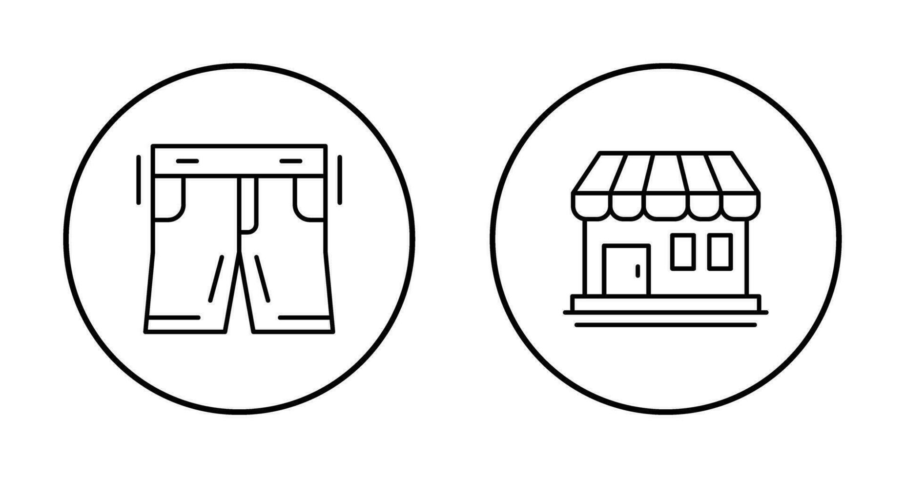 Shorts and Shop Icon vector