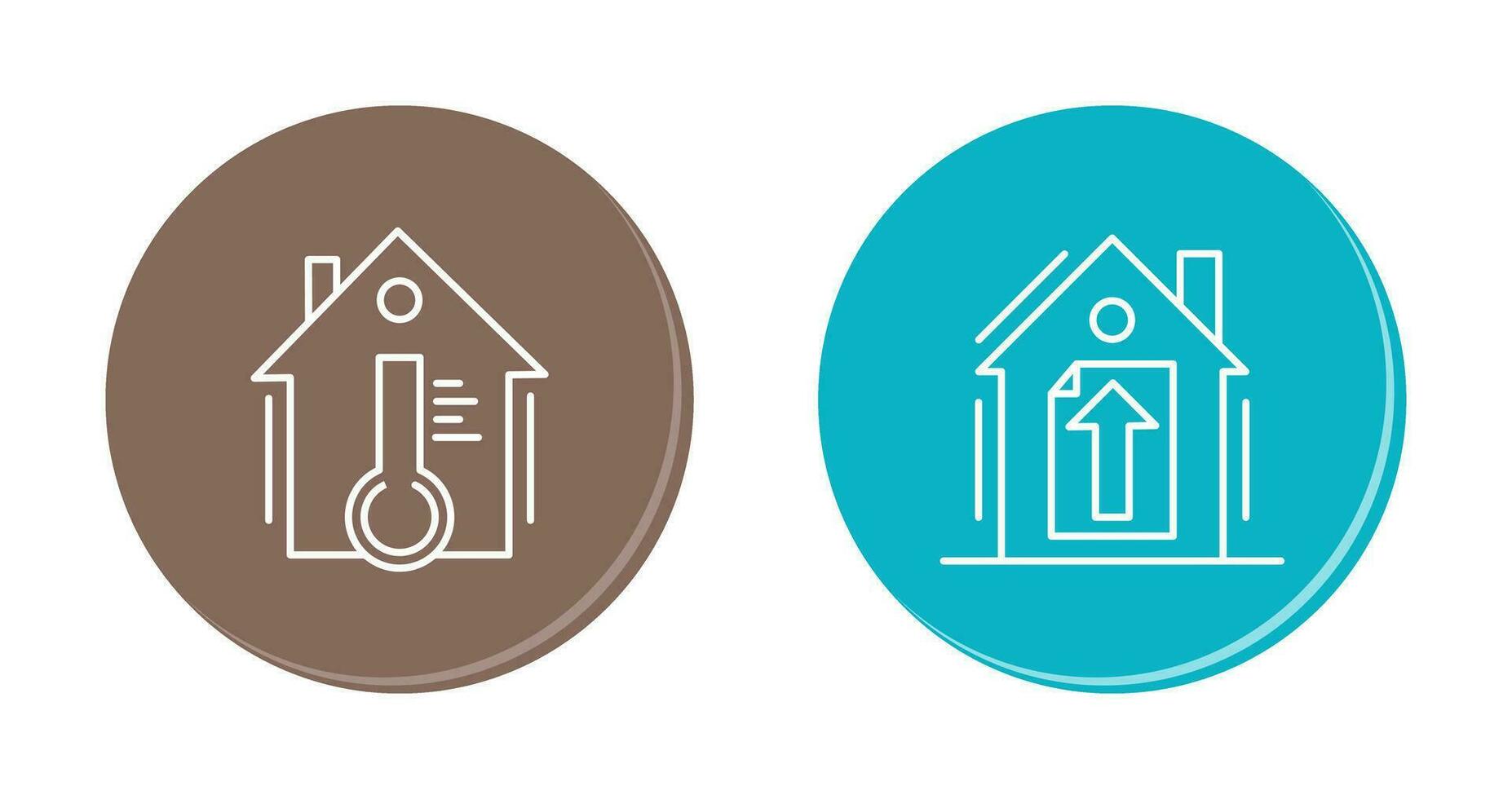 Temperature and Upload Icon vector