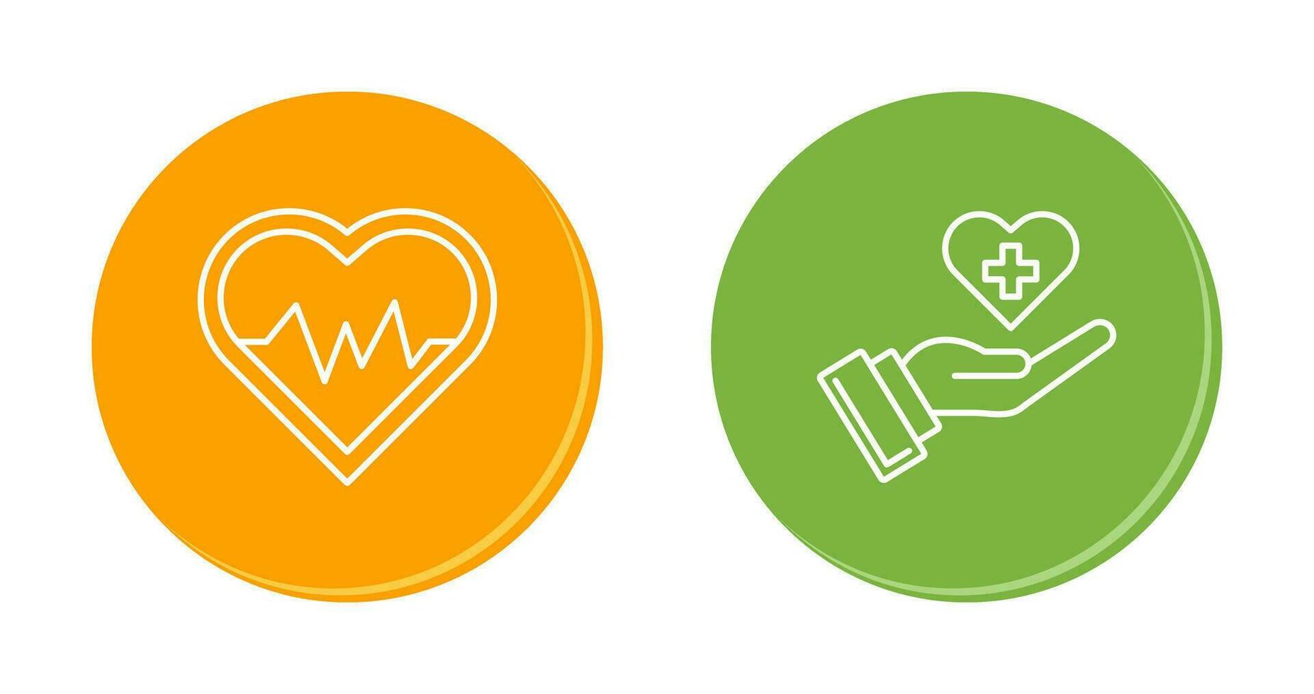 Heart Beat and Healthcare Icon vector