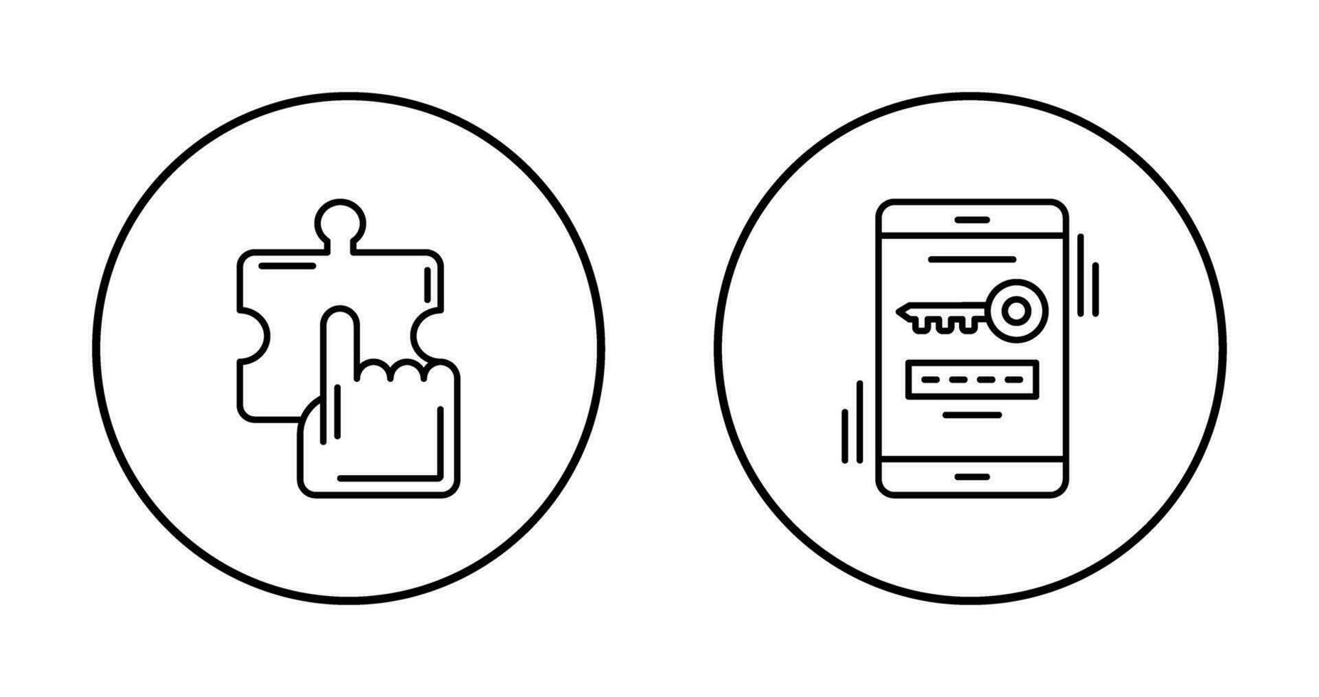Quick Selection and One Time Password Icon vector