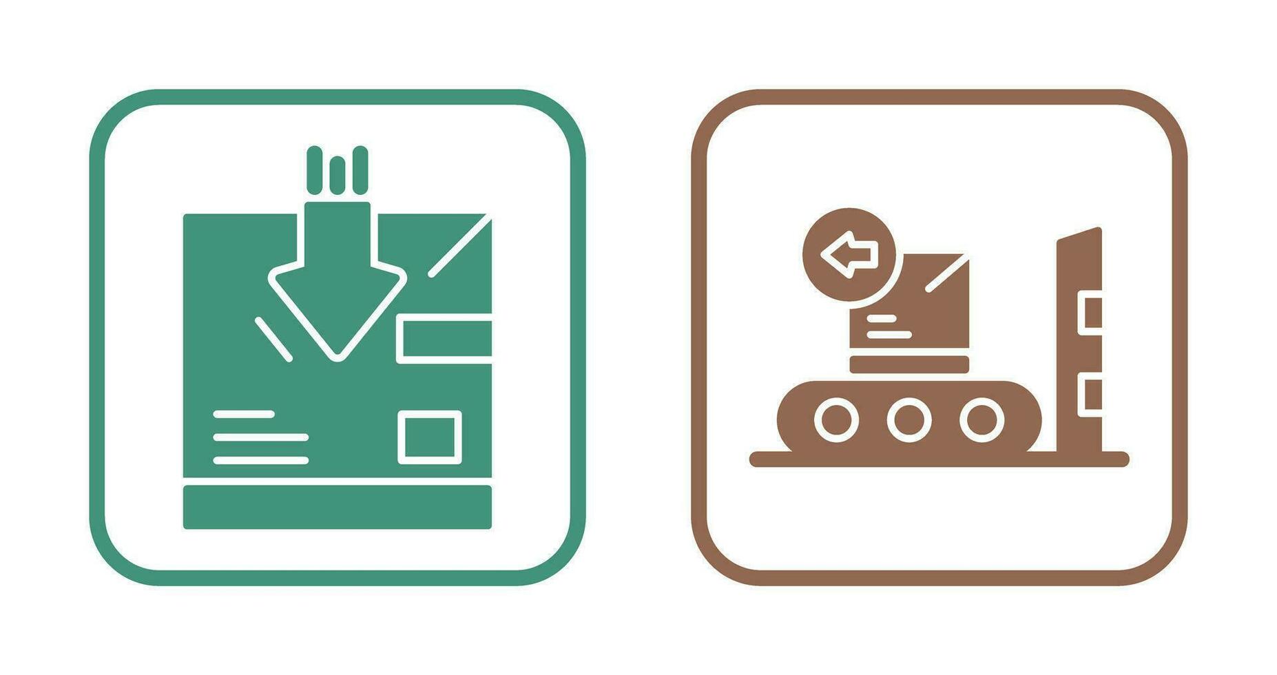 return and delivery Icon vector
