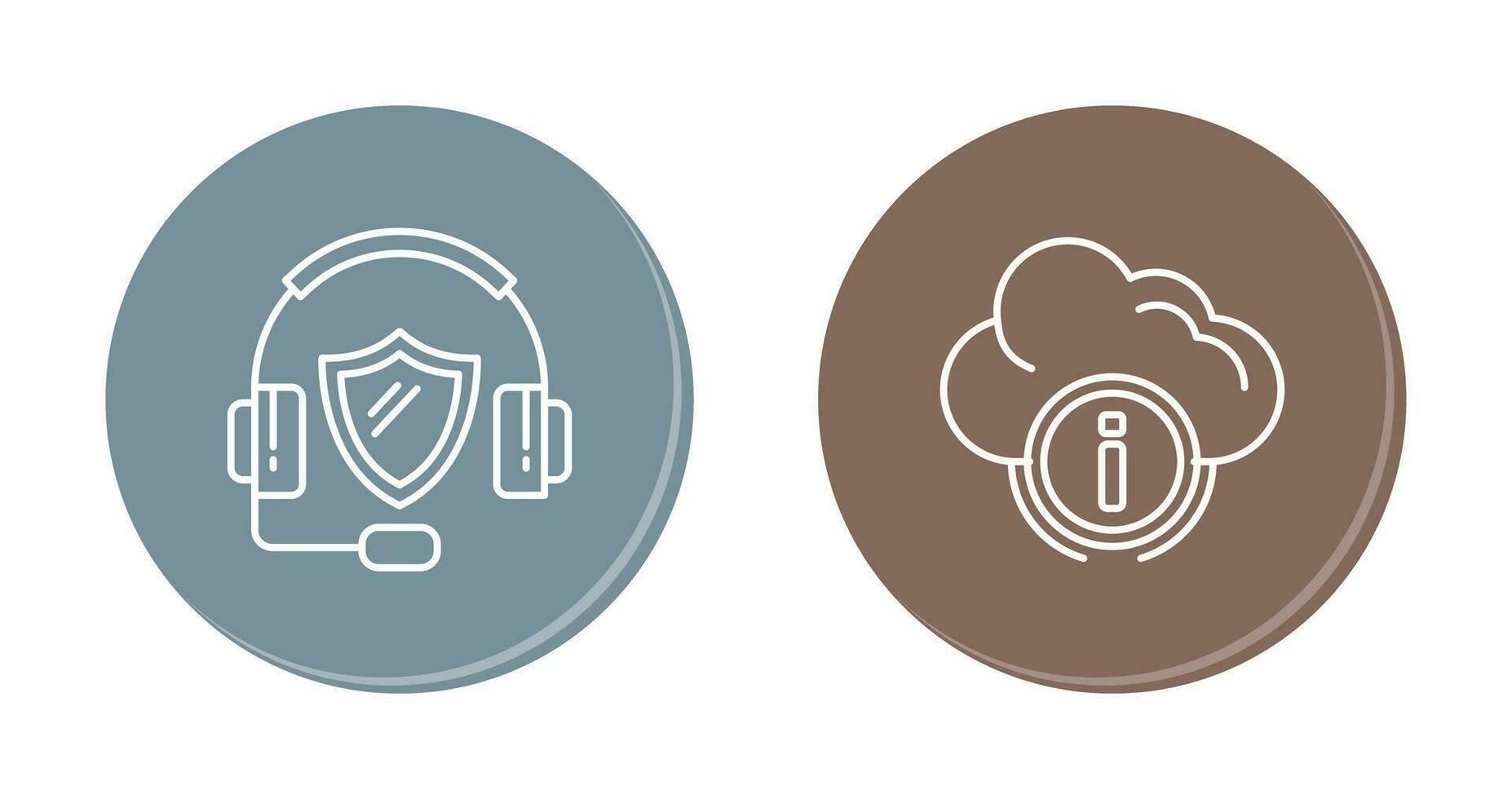 call center and cloud computing Icon vector