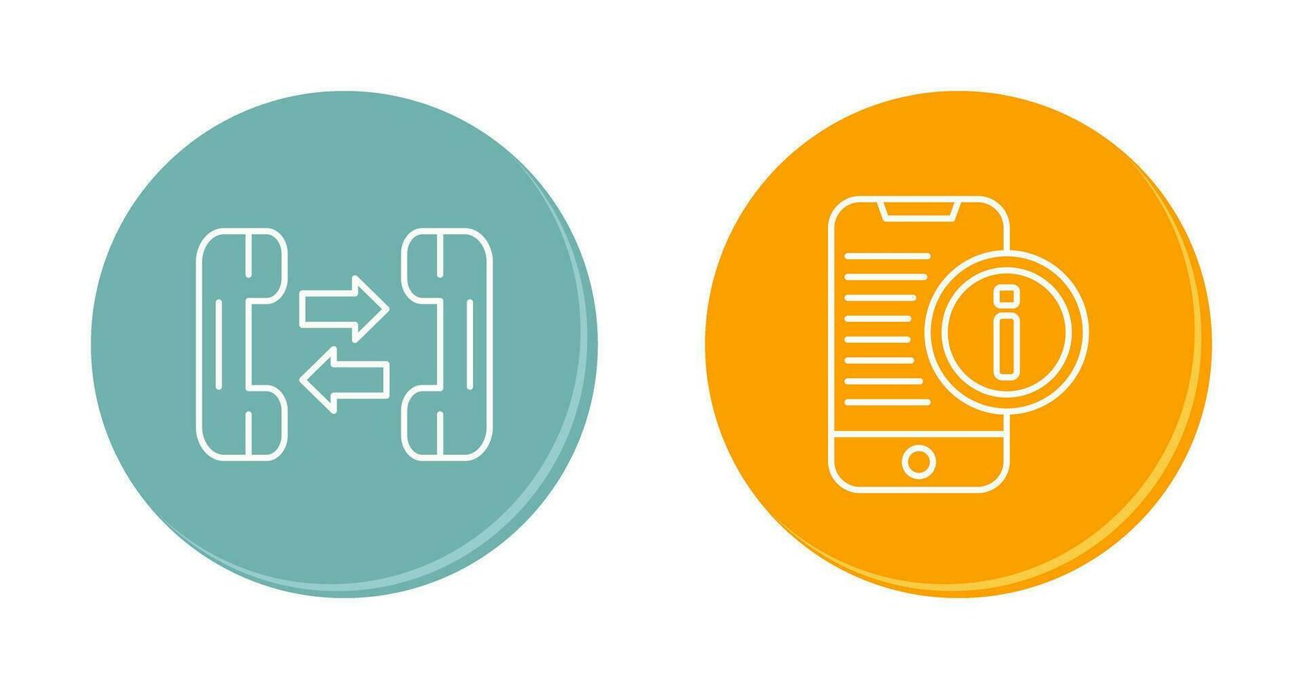 phone call and smartphone Icon vector
