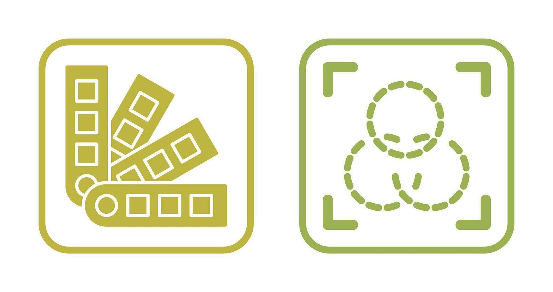 pantone and intersection Icon vector