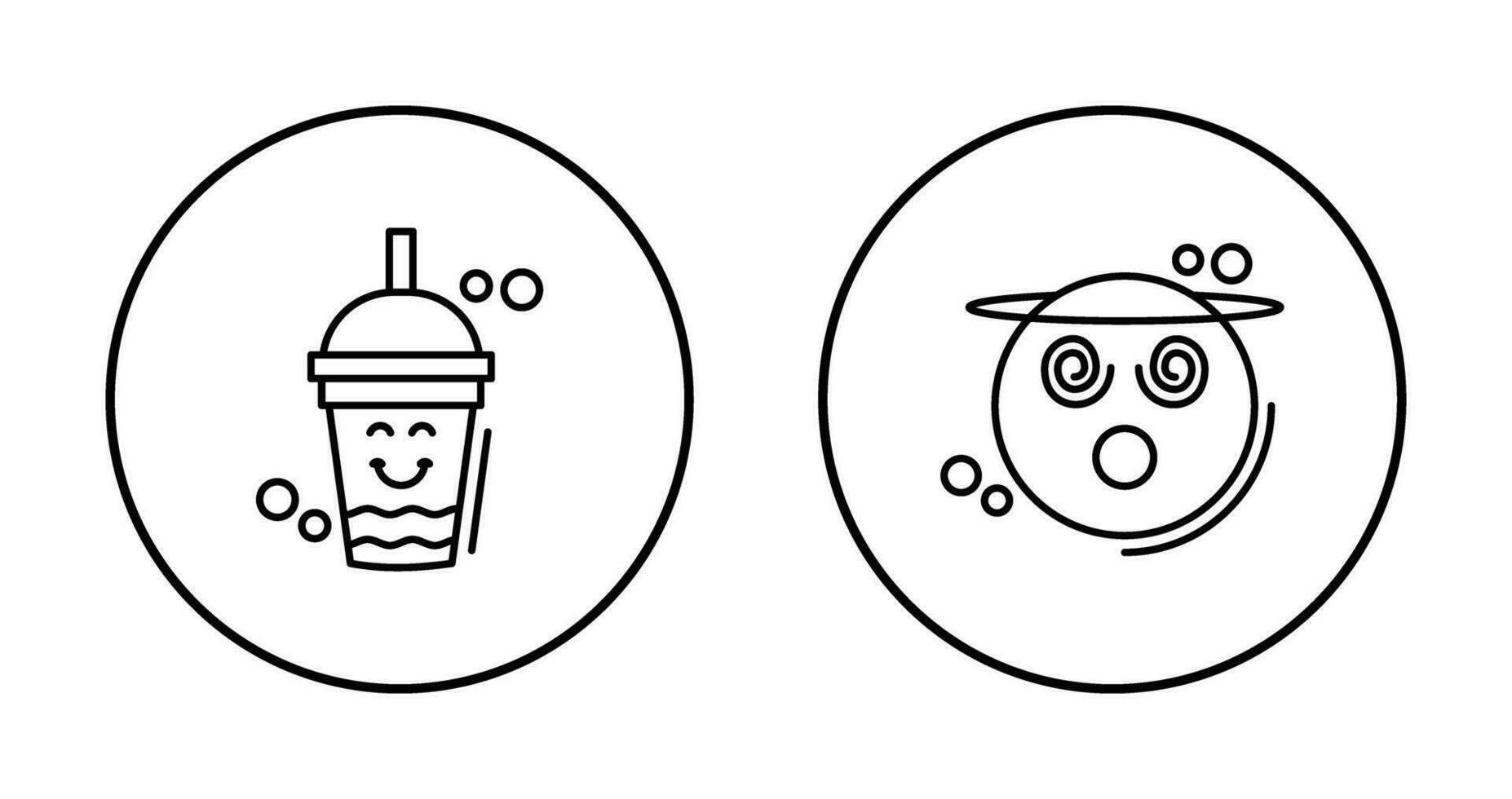 Drink and Dizzy Icon vector