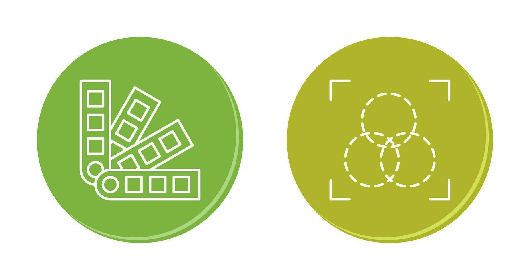 pantone and intersection Icon vector