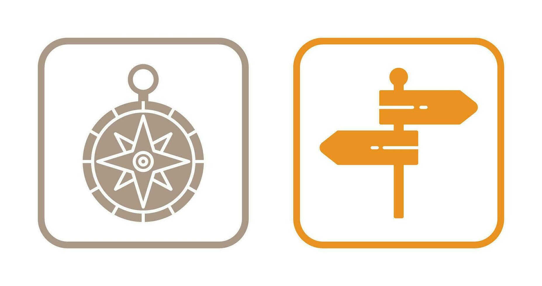 Compass and Direction Icon vector