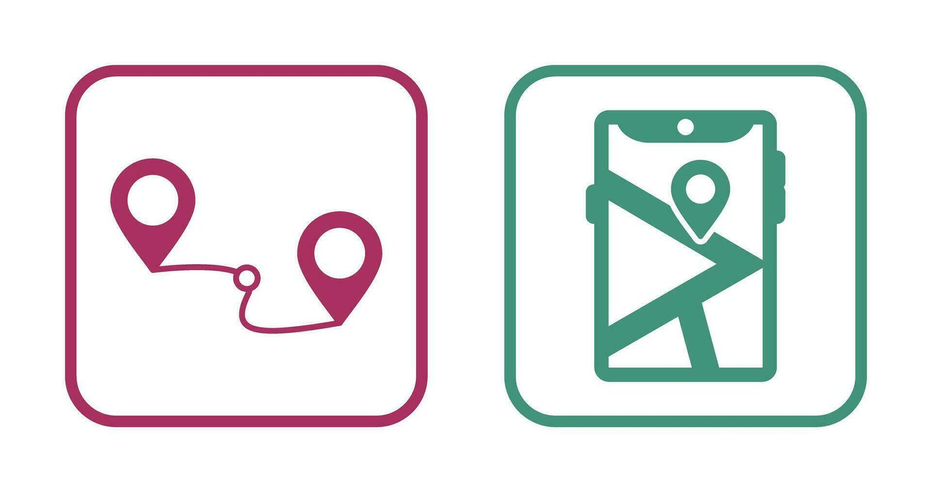 Route and Gps Icon vector