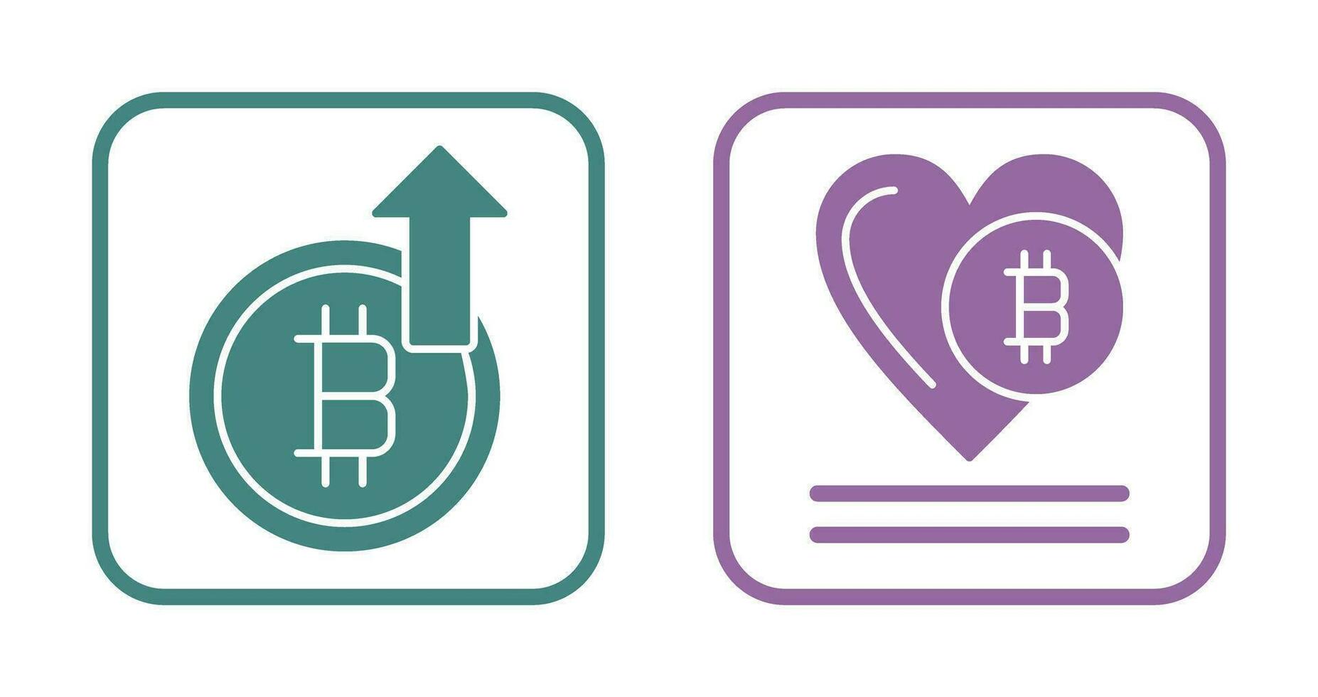 Profit and Heart Icon vector