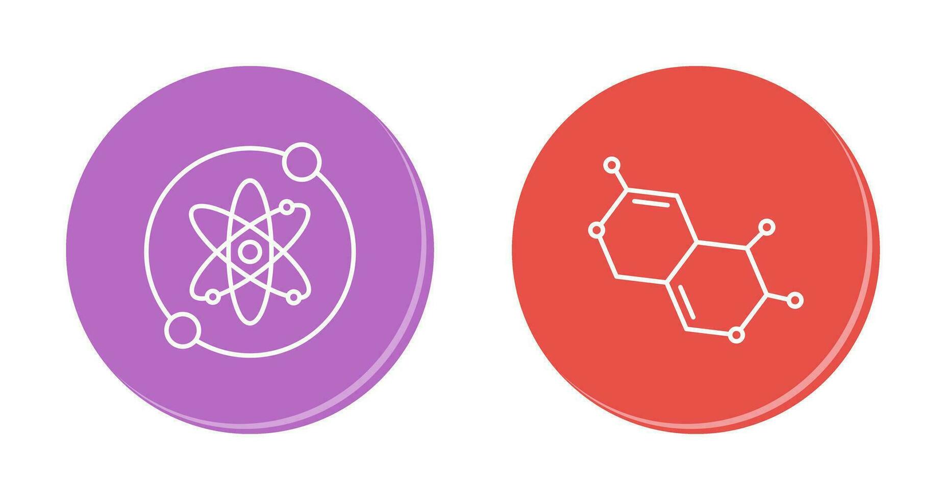 Proton and Molecule Icon vector