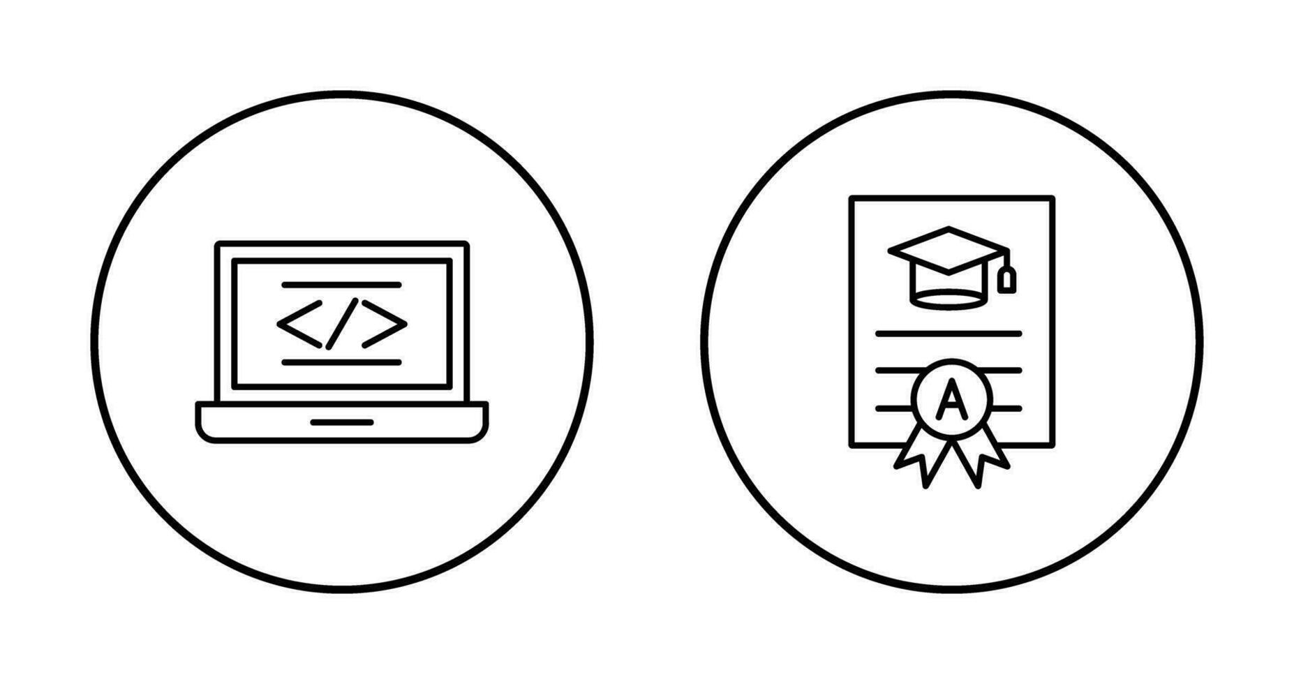 Coding and Report Card Icon vector