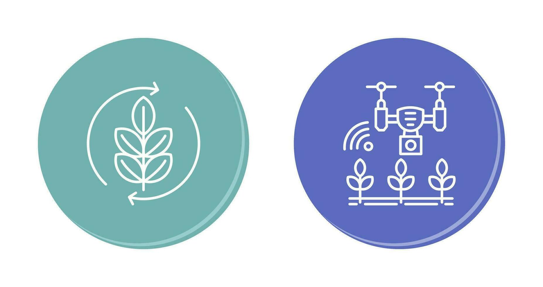 Agronomy and Smart Farm Icon vector