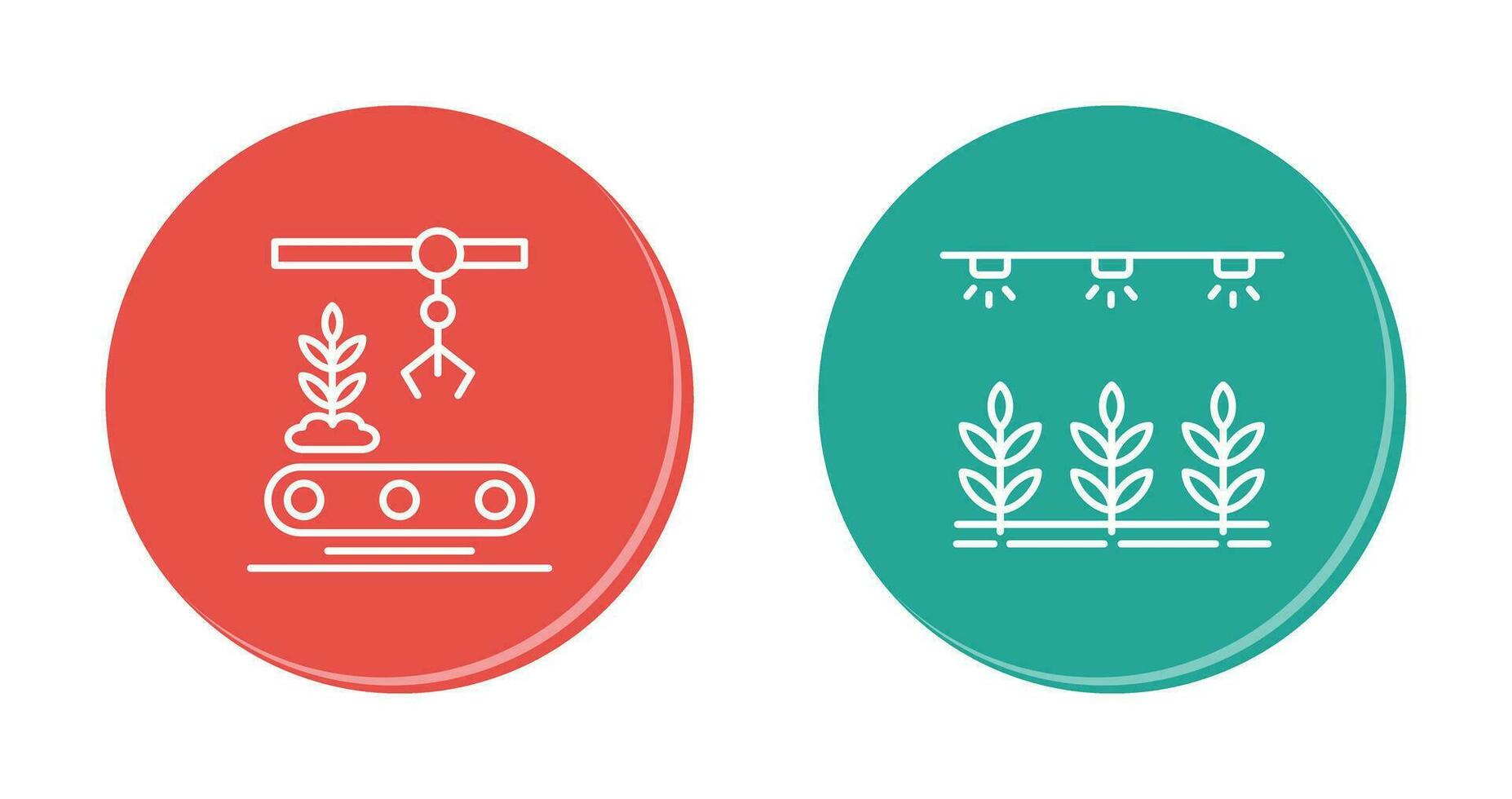 Conveyor and Irrigation  Icon vector