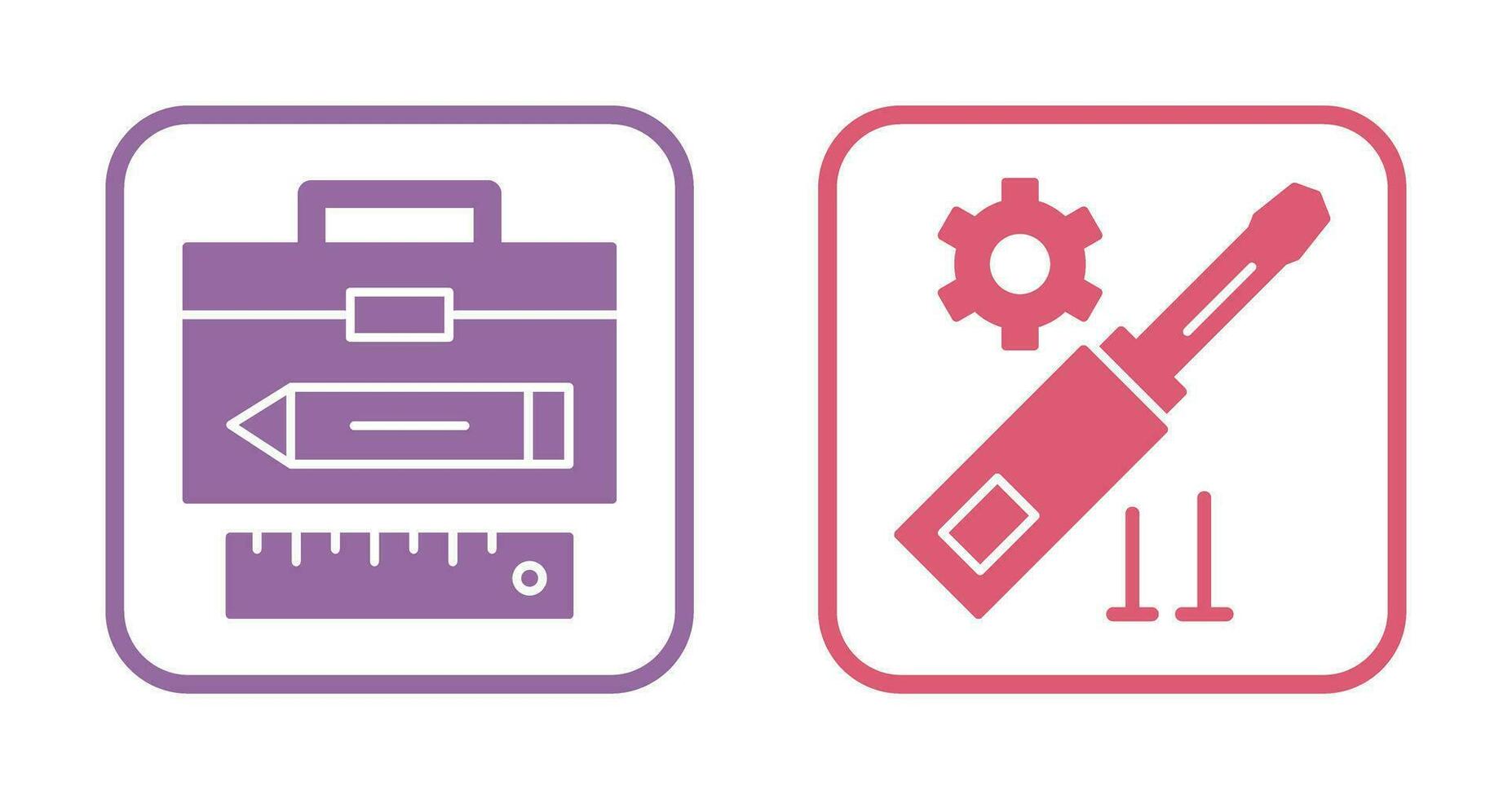 Geometry and Gear Icon vector