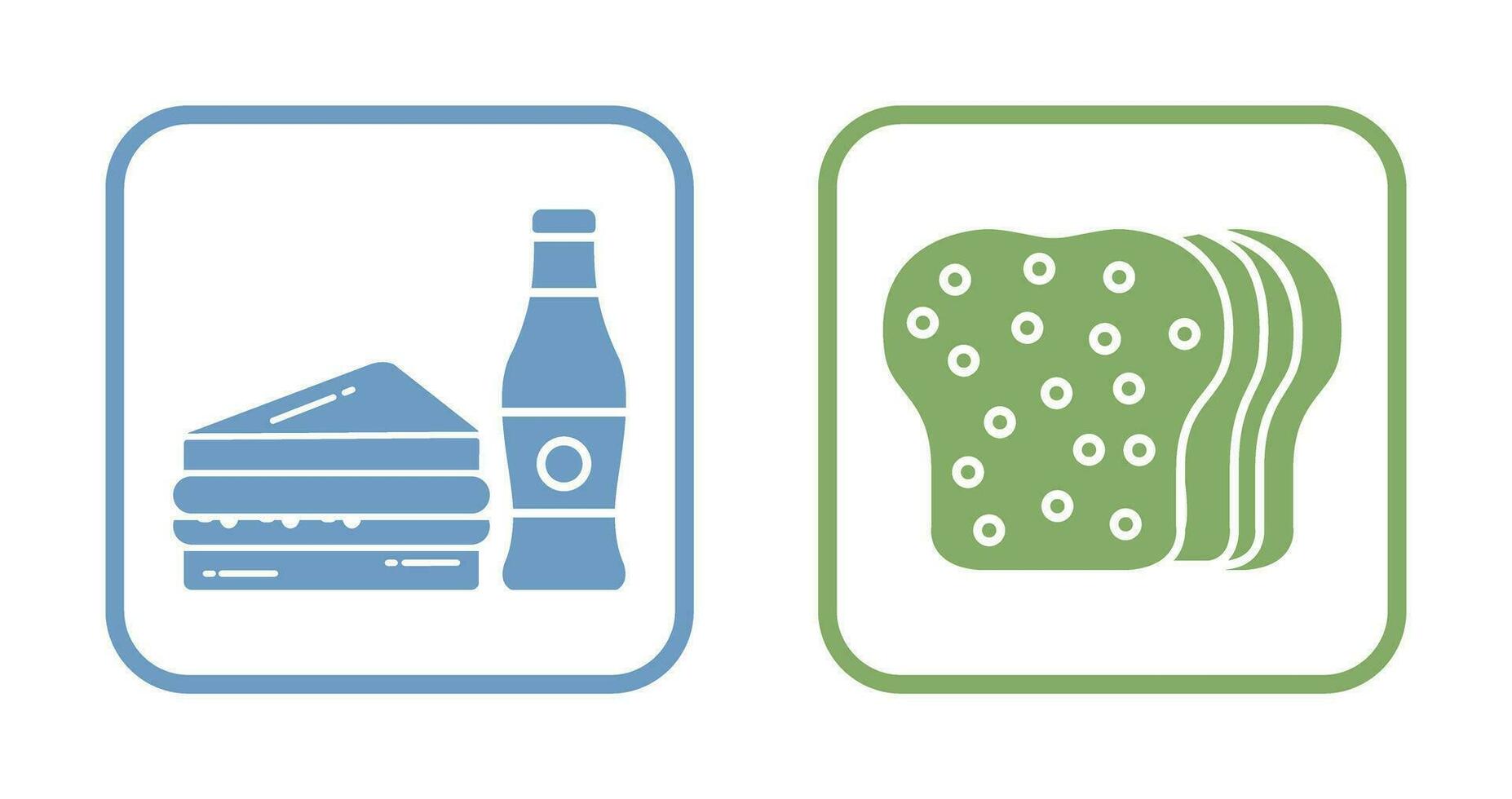 Junk Food and Bread Icon vector