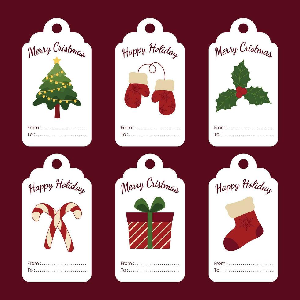Christmas Theme Vector Arts with Christmas holiday celebration simple cute icons