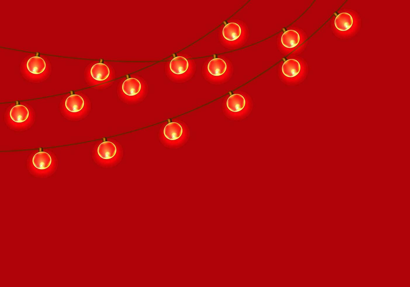 Navidad brillante guirnalda. nuevo año decorativo elemento lámparas luces para fiesta tarjetas diseño vector