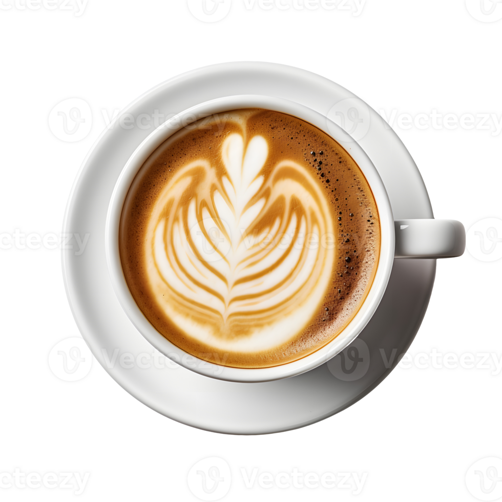 Cappuccino. Cup of coffee on the table. AI Generated 33025959 PNG