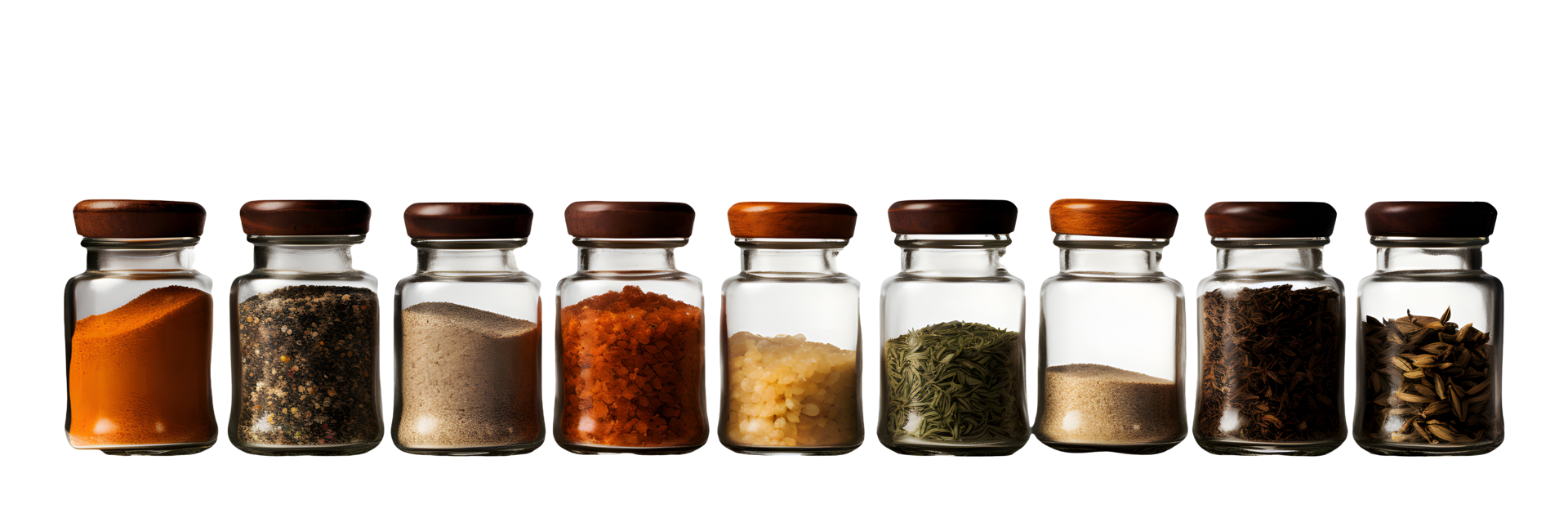 Isolated reusable spice jars Ai generated 33025970 PNG
