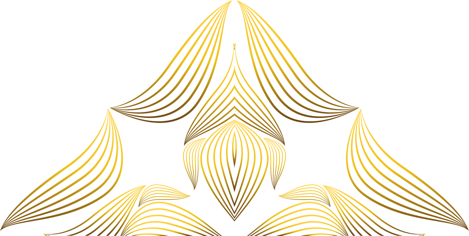 golden flower decoration 33026392 PNG