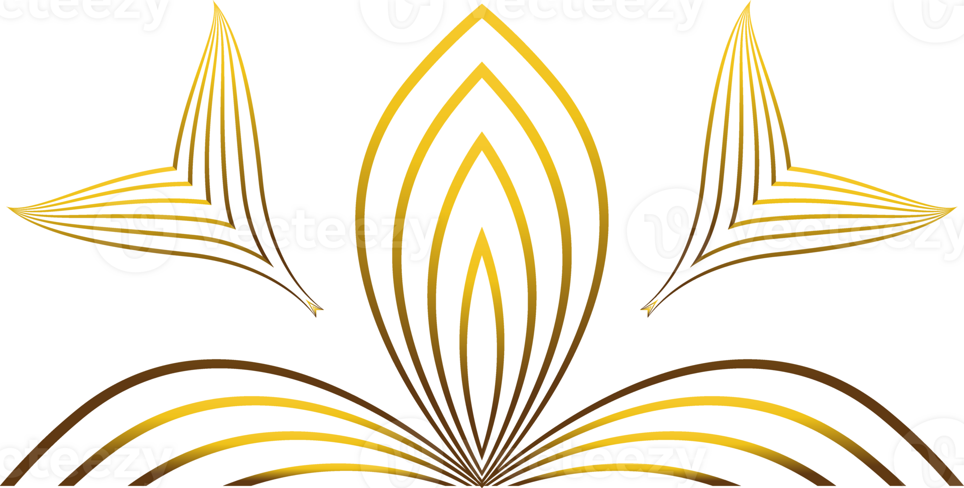 golden flower decoration 33026588 PNG