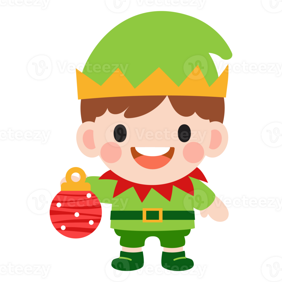 elf clip art, vrolijk Kerstmis en gelukkig nieuw jaar png