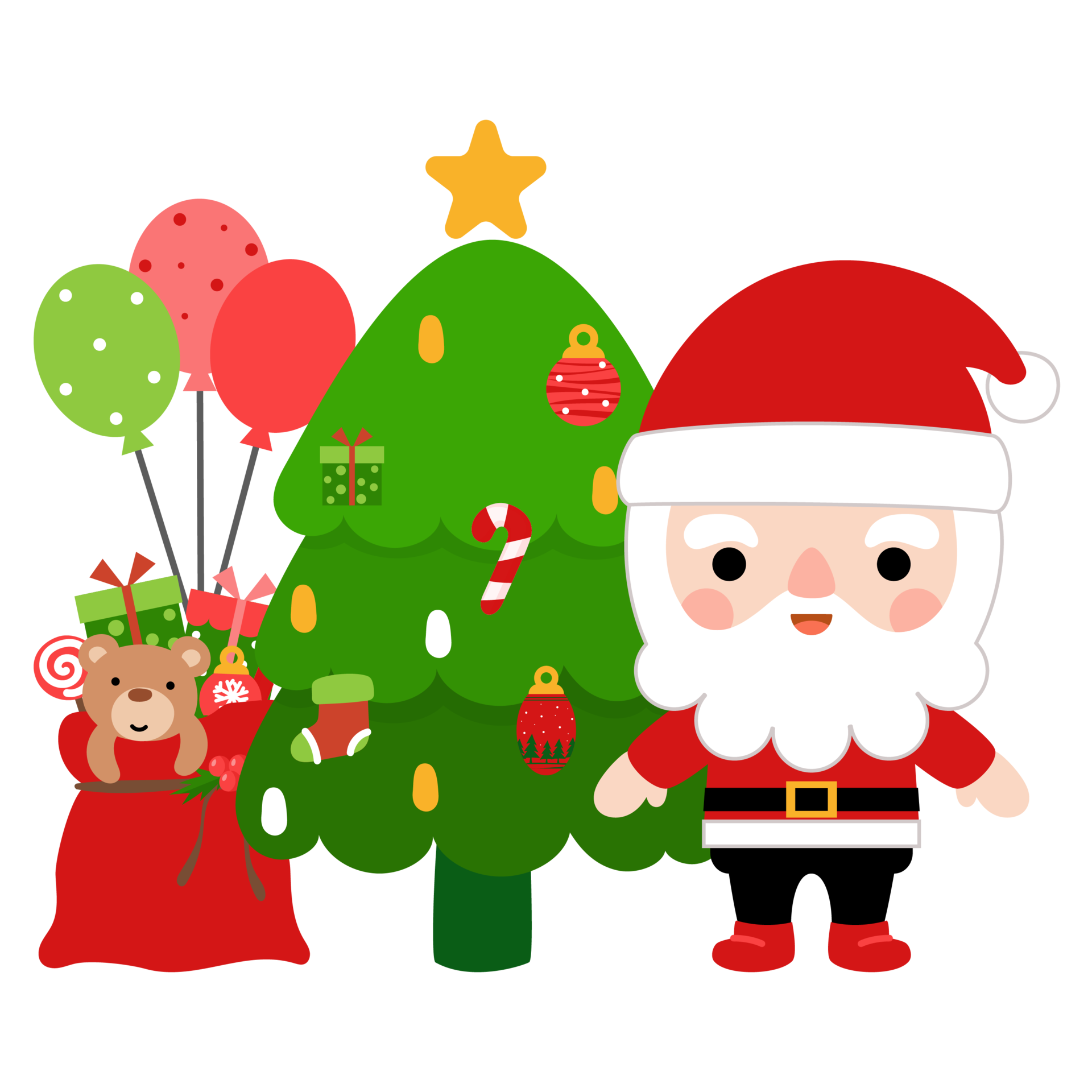 Bonbon De Noël PNG , Noël, Père Noël, Clipart Image PNG pour le