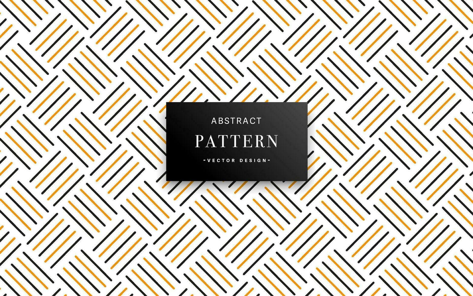 Black and orange pattern with stripes vector