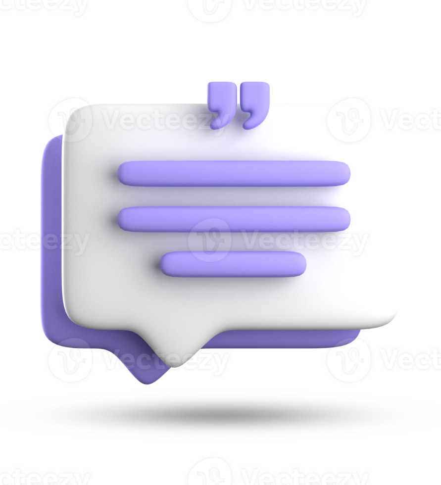 3d interpretazione di discorso bolla per testimonianza, 3d pastello icona impostare. png