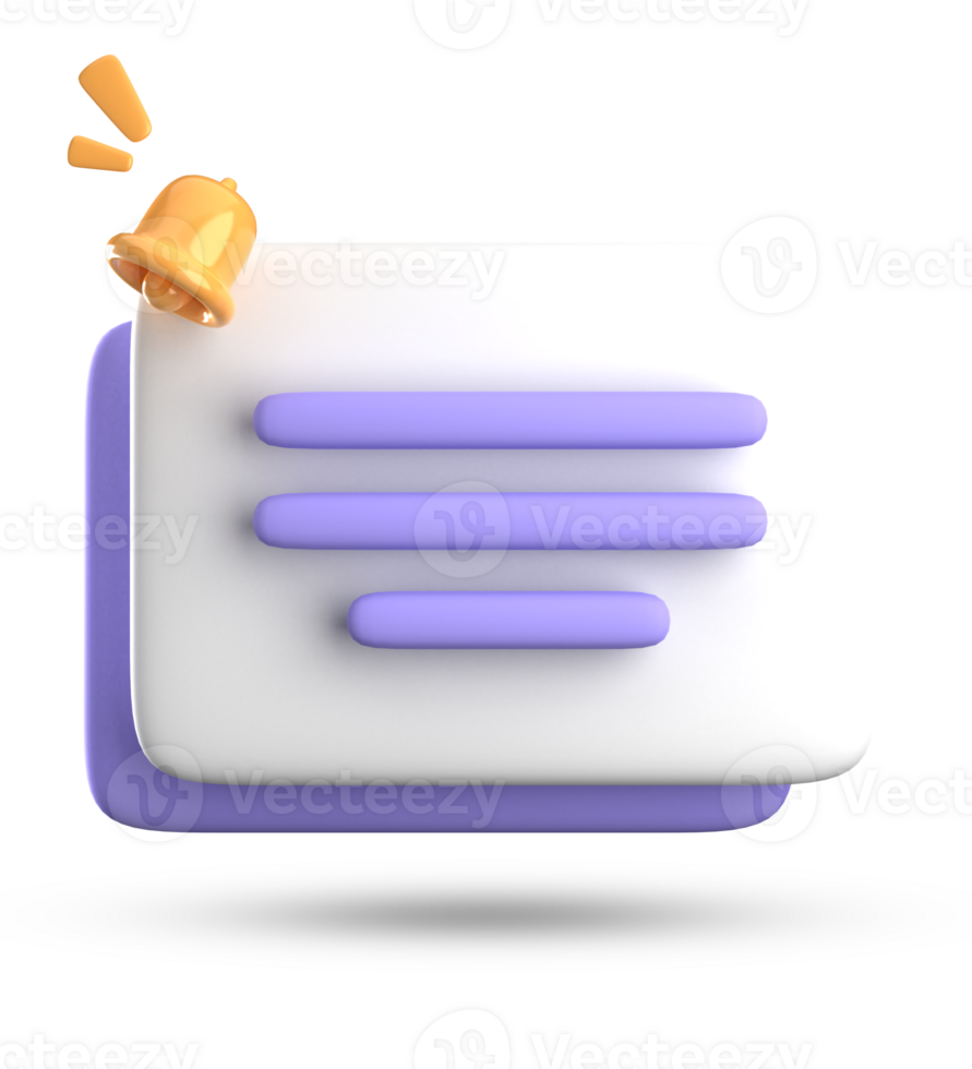 3d renderen van toespraak bubbel voor getuigenis, 3d pastel icoon set. png