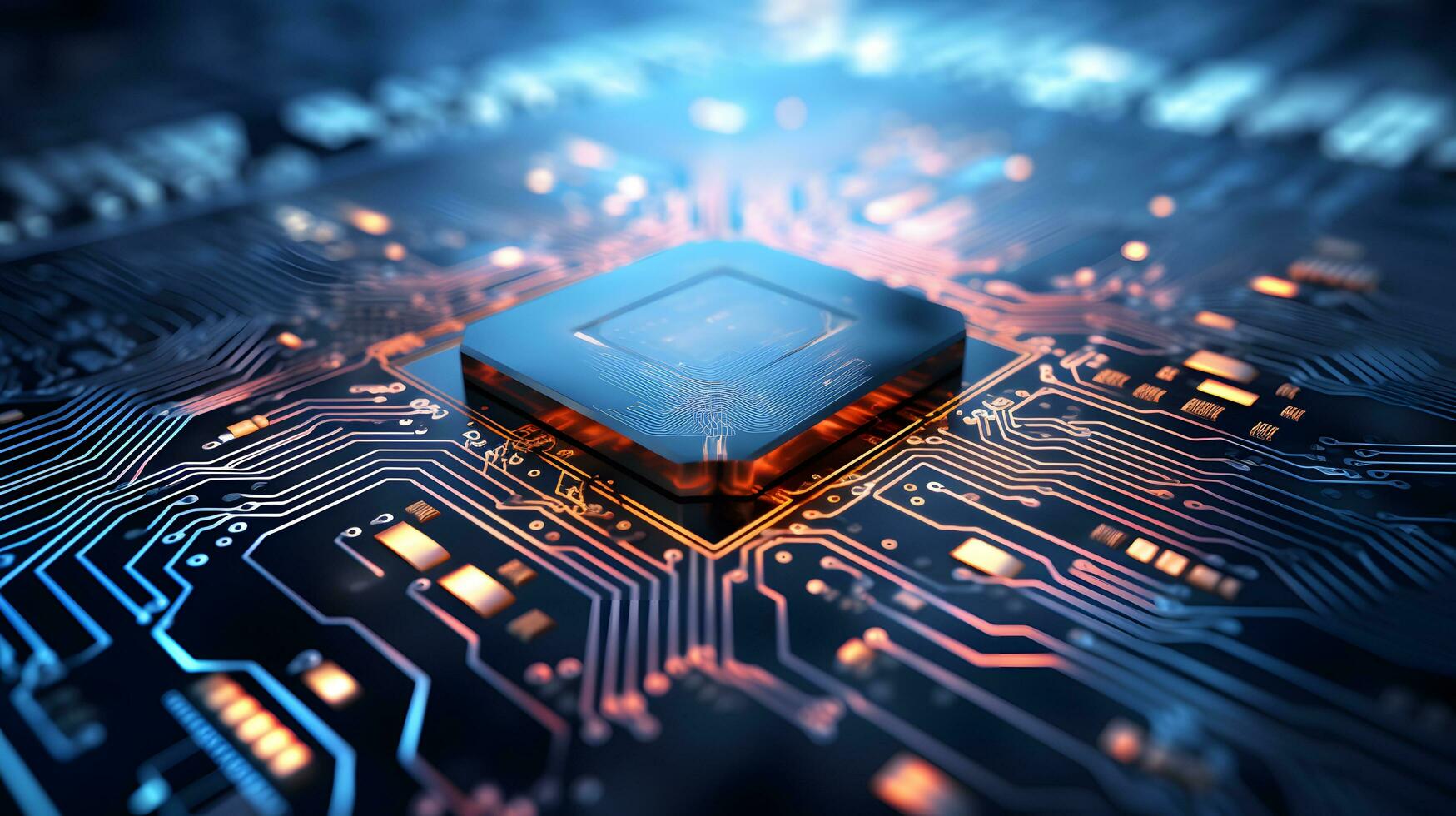 ai chip artificial intelligence, future technology innovation ai generate photo
