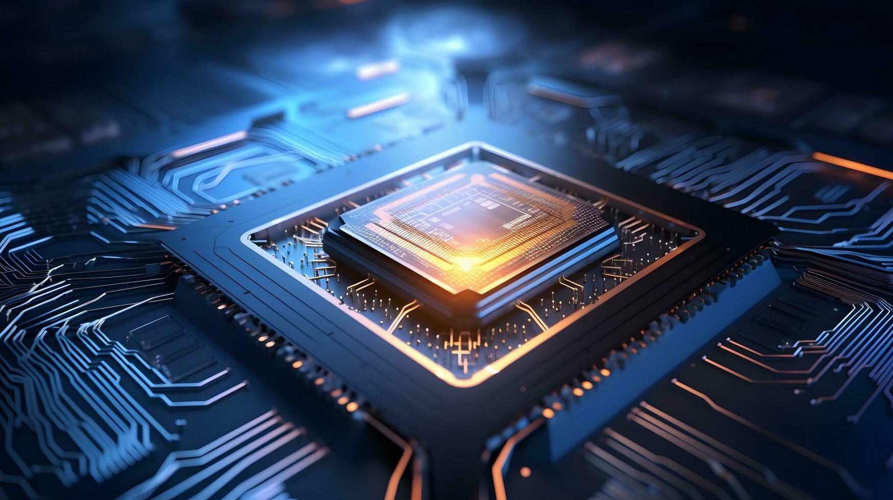 ai chip artificial intelligence, future technology innovation ai generate photo
