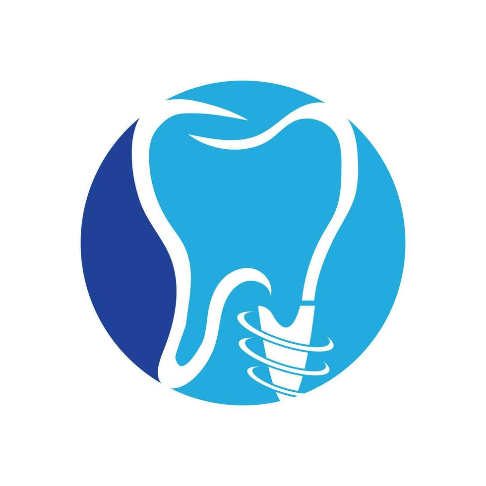 dental implan logo vector