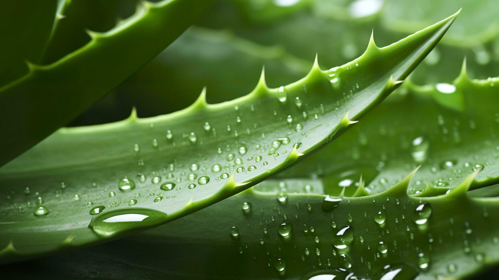 visualizante el presentación de el planta áloe Vera. generativo ai foto