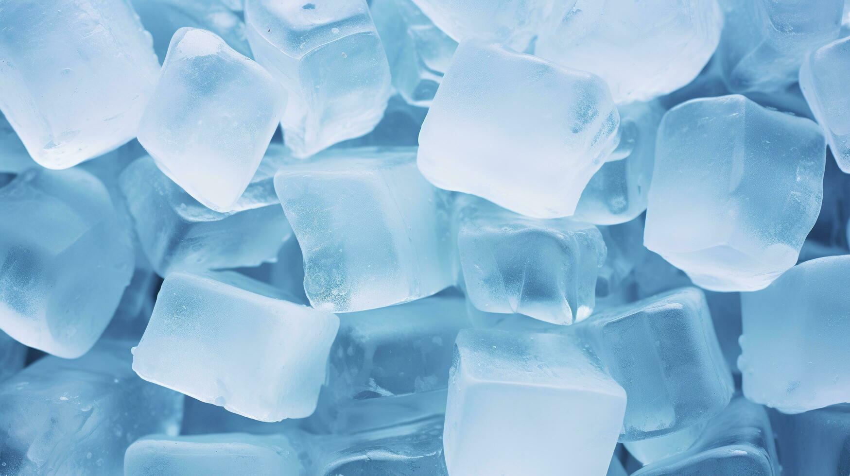 Ice cube background, ice cube texture, or background. AI Generated photo