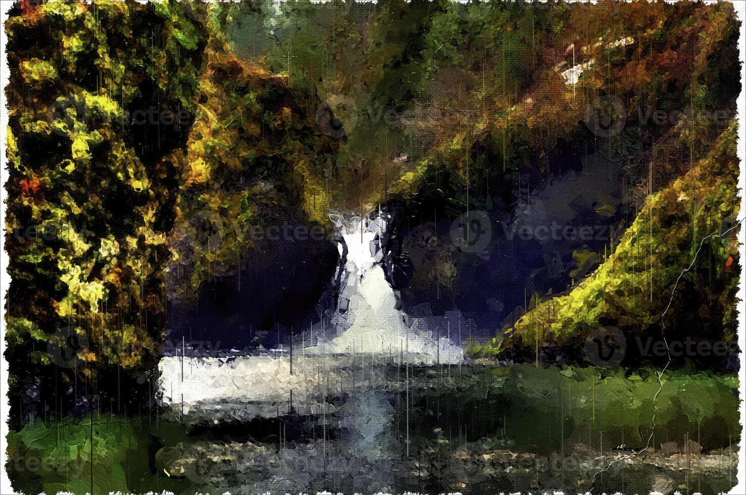 Abstract Impressionism Nature Digital Painting photo