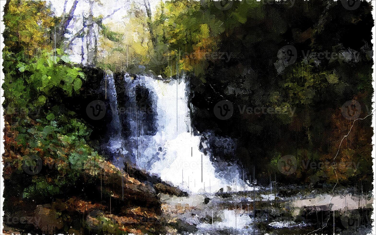 Abstract Impressionism Nature Digital Painting photo