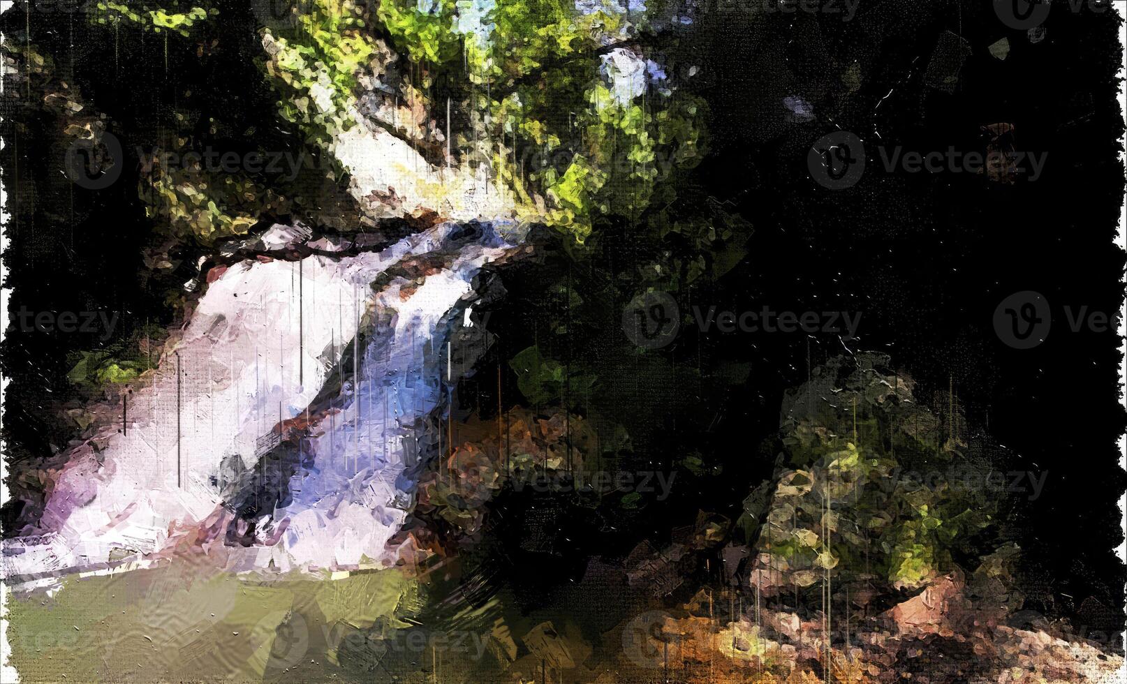 Abstract Impressionism Nature Digital Painting photo