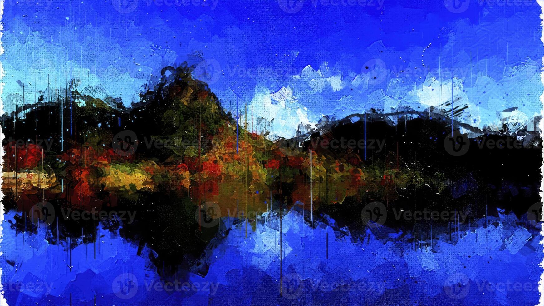 Abstract Impressionism Nature Digital Painting photo