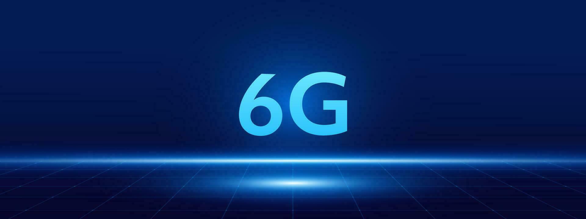 concept of technology 6G mobile network , New generation telecommunication , high-speed mobile Internet, vector