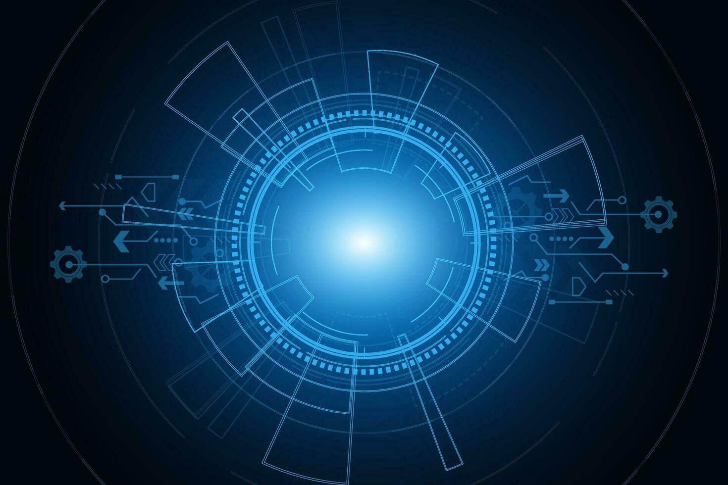 Sci fi futuristic user interface, HUD, Technology abstract background , Vector illustration.