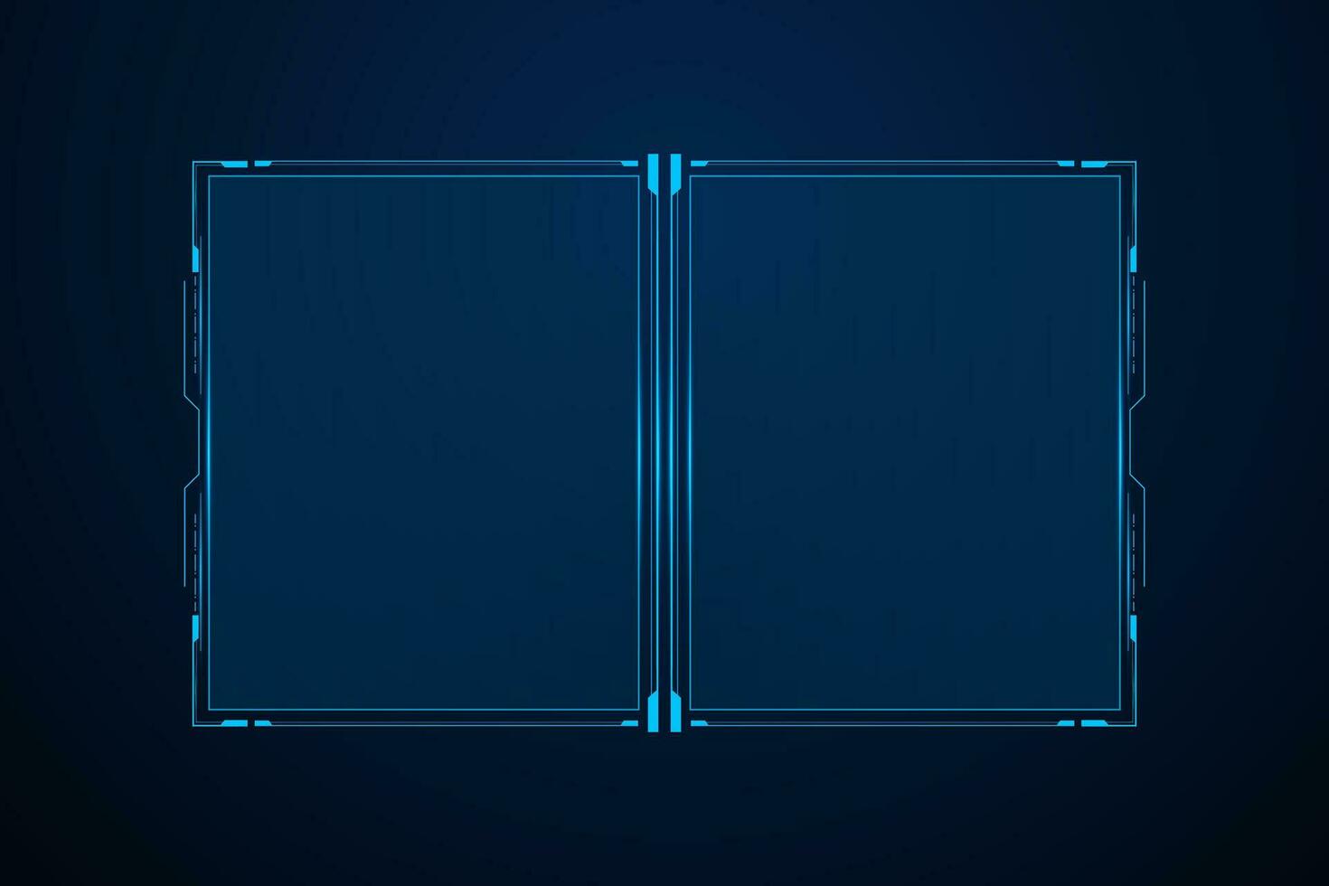 Sci fi futuristic user interface, HUD template frame design, Technology abstract background vector