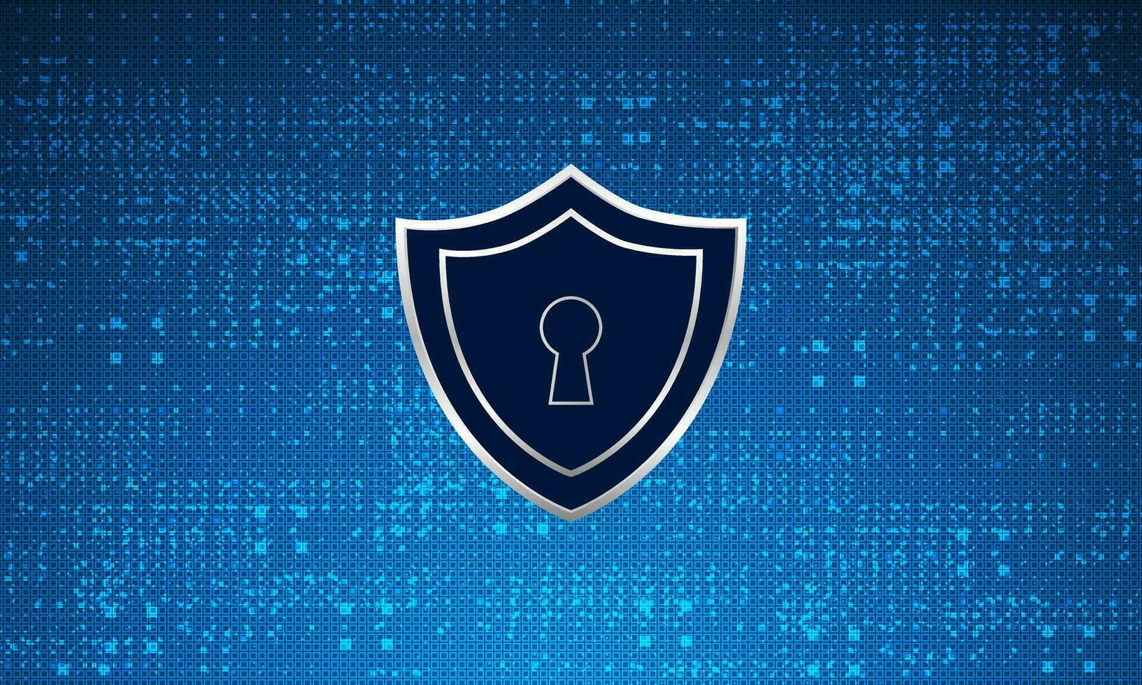 Cyber security technology concept , Shield With Keyhole icon  , personal data vector